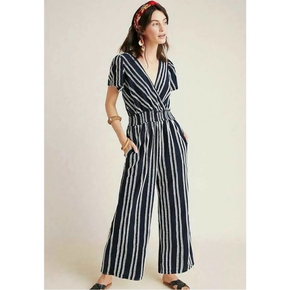Anthropologie Dolan Canovas Striped Jumpsuit